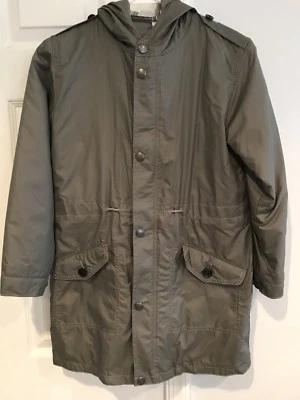 Chaqueta forrada extraíble con capucha y cremallera con botones 2 en 1 para niños Burberry talla 10 Foto 1 de 4