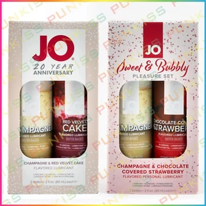 JO 2 Pack Flavored Lubricantđź’‹Water Based Couples Lube-Limited Edition Gift Set - Picture 1 of 9