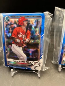 2021 Bowman Chrome Sapphire Austin Hendrick ⚾ BCP-55 ⚾ Reds ⚾ Rookie Lot of 25 - Bild 1 von 1