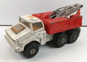 Matchbox Battle Kings K-110 Shell Recovery Truck Red White 1975 Lesney England - Picture 1 of 5