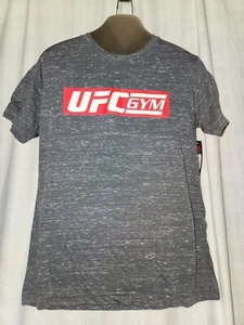 UFC Gym Badge Men's Tee Charcoal Marble T Shirt UFC MMA Gym Workout NEW Small - Picture 1 of 6