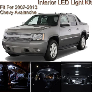 For Chevy Avalanche 2007-2013 Xenon White Interior LED Light Package Kit - 13Pcs - Picture 1 of 10