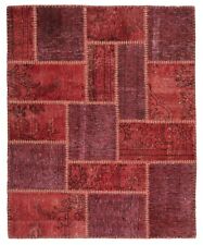 Patchwork Handgeknüpfter Perserteppich 119x93 cm-Nomadic,Orient,Vintage,Rug,rot