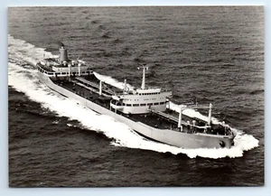 Cartolina T/T GULFO SVEDESE Nedgulf Oil Tankers Gulf Oil Co. RPPC c.1970 DANNEGGIATA - Foto 1 di 2