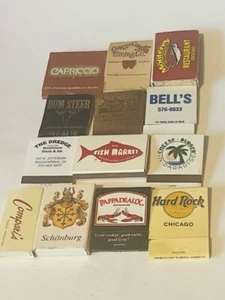 Match Holder matchbook vtg advertising LOT M35 Schonburg Cheers Broadmoor Buffet - Picture 1 of 4