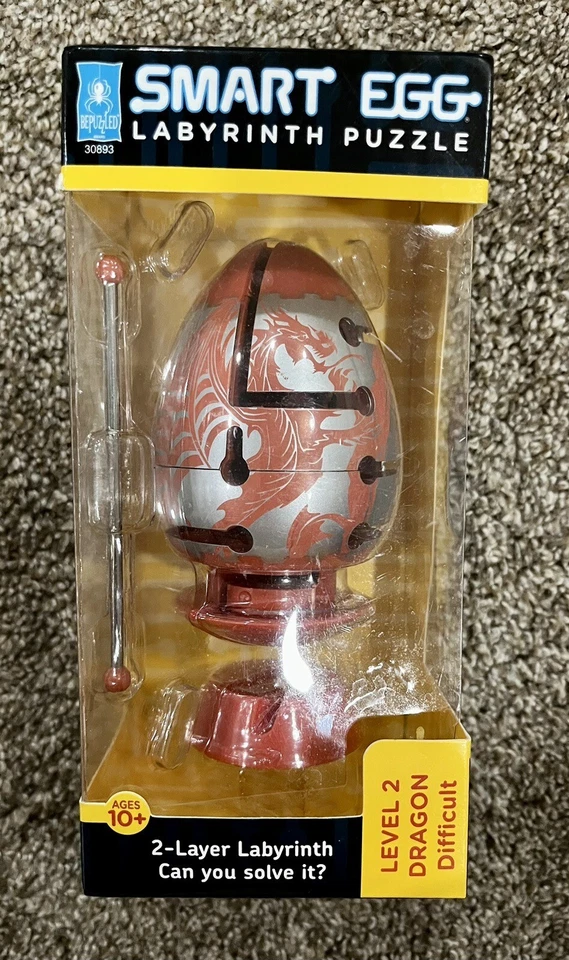 Red Dragon 2-layer Smart Egg Labyrinth Puzzle Difficult