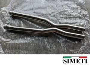 MASERATI 4200 COUPE X PIPE CENTRE EXHAUST RESONATOR BYPASS DELETE 01-07 M138 - Picture 1 of 10