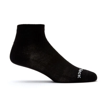 Wrightsock Coolmesh II Quarter Black Unisex Running Active Socks - image 1 of 4