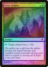 Onyx Goblet FOIL Shards of Alara NM Artifact Black Common MAGIC CARD ABUGames