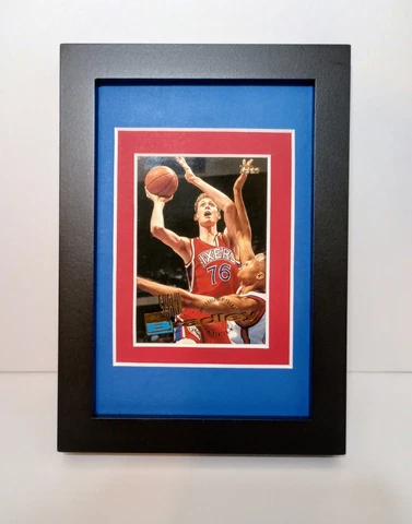 Shawn Bradley Philadelphia 76ers Display Custom Framed Basketball Card Plaque Cover