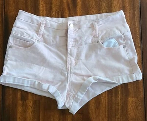 Blue Spice light faded pink high waisted three button shorts, size 7, EUC - Picture 1 of 10