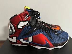 Size 12 - Nike LeBron 12 SE 2015 WHAT THE 802193 909 with Box Great Condition  - Picture 1 of 9