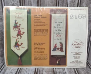 1983 Creative Circle Three Wisemen Bellpull Cross Stitch Kit 2169  *Open Kit* - Picture 1 of 7