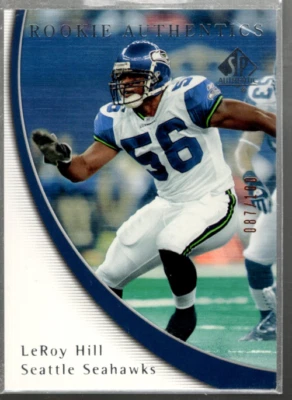 A2829- 2005 SP Authentic Rookie Gold 100 #155 Leroy Hill /100 - Image 1 of 2