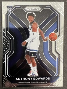 2020-21 Panini Prizm Anthony Edwards RC #258. Perfectly Centered - Picture 1 of 8