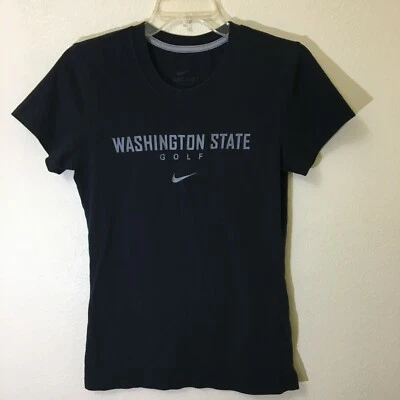 Camiseta Nike Dri Fit Feminina Tamanho Pequeno Preta Washington State Golf Casual - Imagem 1 de 4