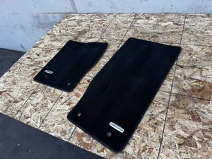 FLOOR MATS CARPET SET LEFT RIGHT BLACK JAGUAR F TYPE (2014-2020) OEM - Picture 1 of 6