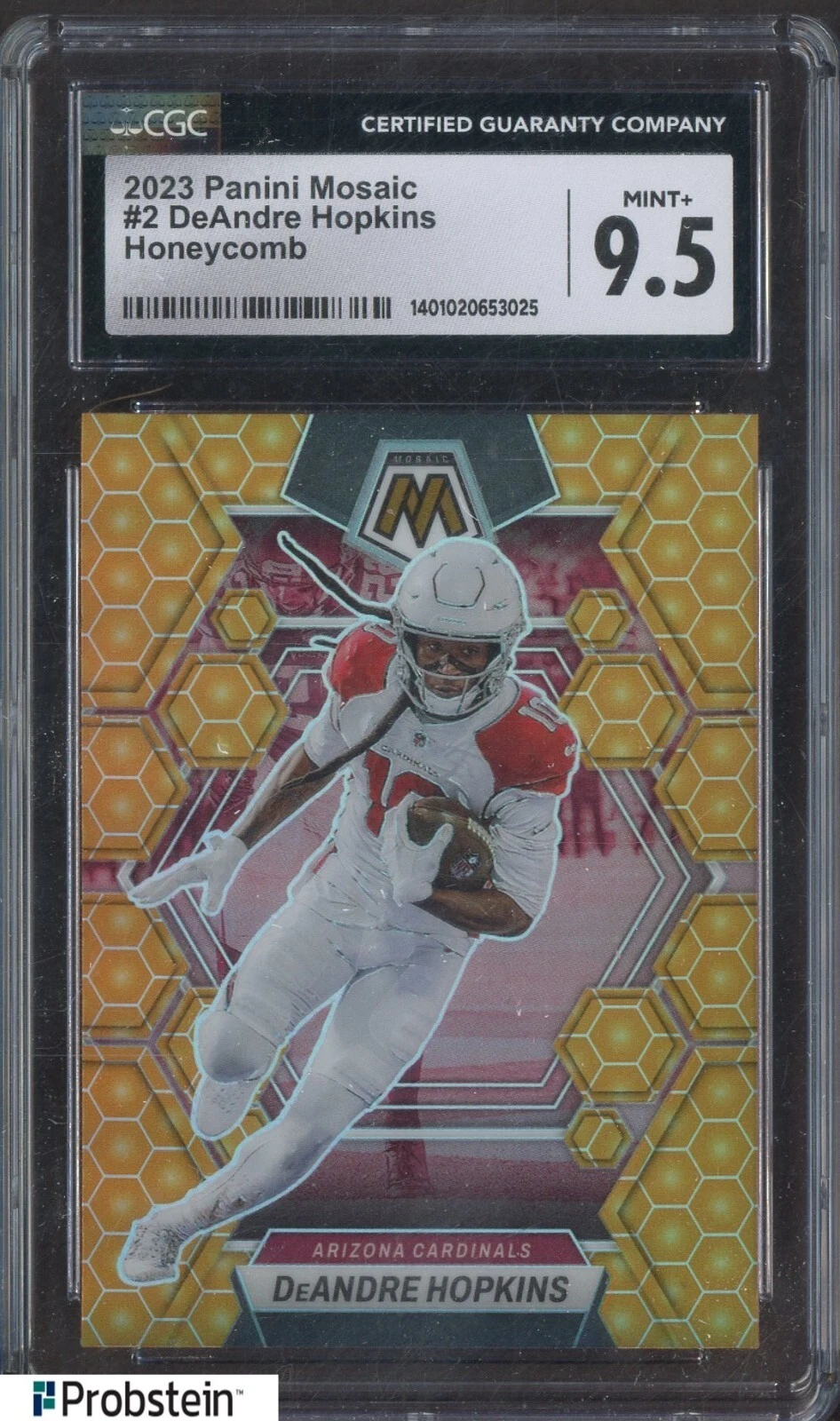 2023 Panini Mosaic Honeycomb Prizm #2 DeAndre Hopkins Cardinals CGC 9.5 MINT+