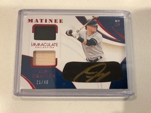 2020 Panini Immaculate Baseball Clint Frazier Eye Black Auto 21/49 - Picture 1 of 2
