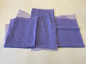 3 Pieces Mesh/Netting Lavender Color - Picture 1 of 1