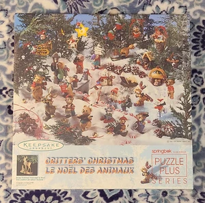 Hallmark "Critters' Christmas" 500 Piece Jigsaw Puzzle With Ornament New 1997 - Picture 1 of 9