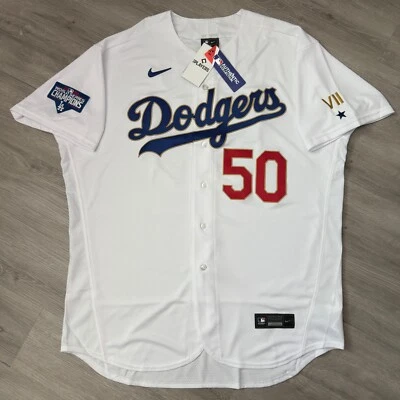 Camiseta Auténtica MOOKIE BETTS Los Angeles Dodgers Serie Mundial 2020 Programa Oro Foto 1 de 4