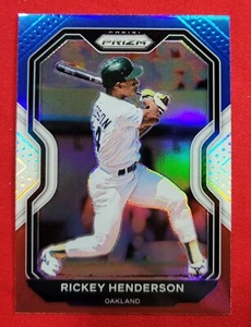 2021 Panini Prizm RICKEY HENDERSON #157 Red White & Blue Prizm A's - Picture 1 of 2