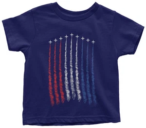 Camiseta roja blanca azul de la Fuerza Aérea para niño pequeño sobrevuelo familia militar de EE. UU. - Imagen 1 de 8