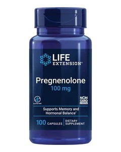 Life Extension Pregnenolone 100 mg 100 Capsule - Picture 1 of 8