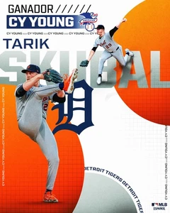 8x10 Photo TARIK SKUBAL Detroit Tigers 2024/2025 Cy Young Pitcher back to back - Picture 1 of 1