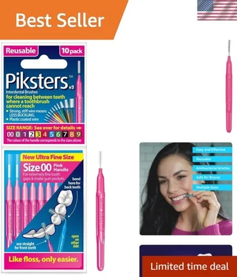 Durable Interdental Brushes Set, 10 Pack - Effective Plaque Removal and Care - Image 1 of 4