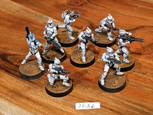Star Wars Legión FFG República Clone Troopers Muy Bien Pintado x8 Proxies JK036 - Imagen 1 de 24