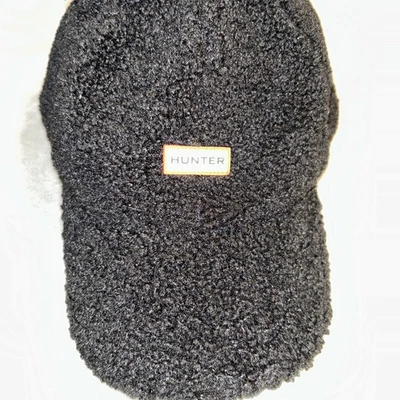 Gorra de béisbol HUNTER Sherpa en negro Preppy otoño otoño universidad Foto 1 de 4