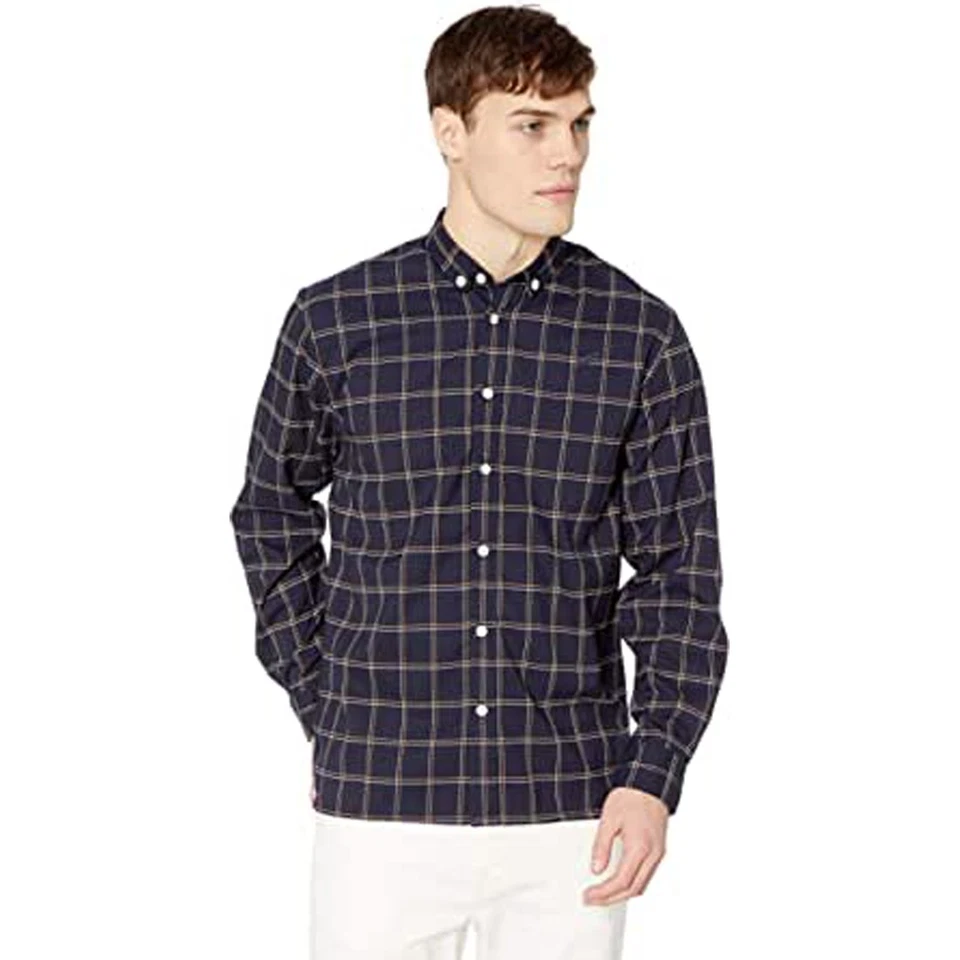 Camisa con botones Publish Olin para hombre, azul marino, X-grande Foto 1 de 1