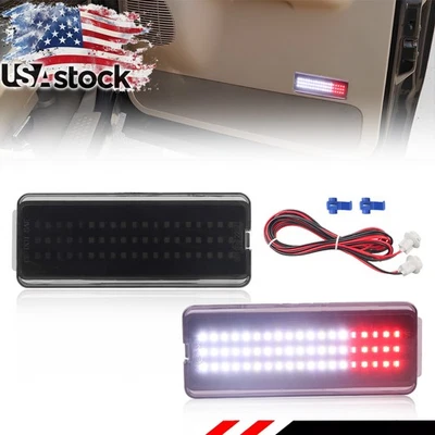 2X Luces LED de humo para panel de puerta interior para 99-07 Ford Super Duty F250 F350 F450 Foto 1 de 4