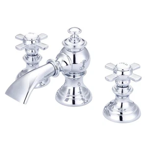 Water Creation Modern Classic 8 in. Widespread 2-Handle Bathroom Faucet with Pop - Picture 1 of 12