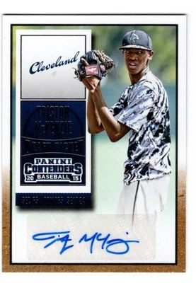 2015 Panini Contenders Draft Ticket Auto #27 Triston McKenzie RC - Image 1 of 2