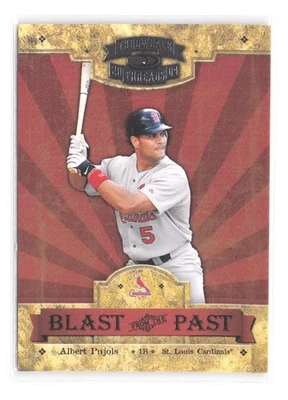 2004 Donruss Throwback Threads Albert Pujols #/1500 Blast From the Past SP BP-1 - Image 1 of 2
