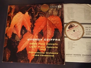 GRIEG LISZT piano concerto CZIFFRA VANDERNOOT HMV ASD 301 mint- lp - Picture 1 of 4