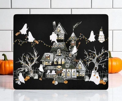 1 Pottery Barn Scary Squad Ghost Hardmat 16" NEW Black Halloween - Image 1 of 4
