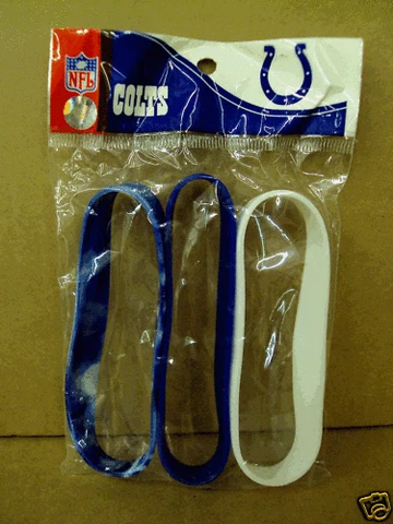 Indianapolis Colts 3 Rubber Wristbands New Cover