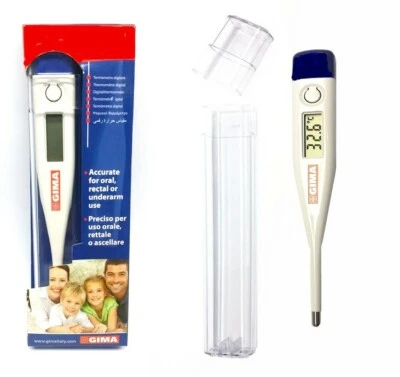 TERMOMETRO DIGITALE FEBBRE Bambini e Adulti MISURA TEMPERATURA Senza Mercurio - Immagine 1 di 3