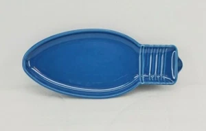FIESTA christmas 10.5" LIGHT BULB lapis blue HOLIDAY appetizer snack PLATE new - Picture 1 of 3