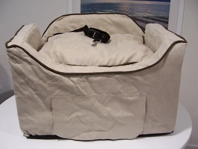 Asiento de coche Snoozer Luxury Lookout para mascotas, Medium Luxury II, Buckskin con Java Foto 1 de 4