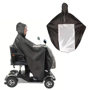 Mobility Scooter Cape Unisex Waterproof Rain Poncho Cover For Scooter Wheelchair - Foto 1 di 9