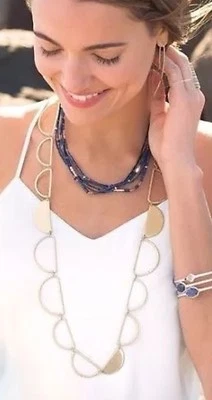 ❤️Collar de media luna Silpada K&R Designs latón martillado KRN0043 NUEVO CON ETIQUETAS Foto 1 de 2