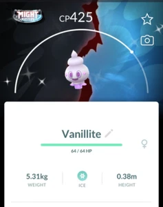 Shiny Vanillite Special Background Community Day - P T C - Picture 1 of 1
