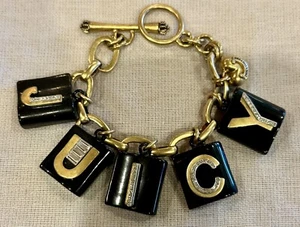 VERY RARE VINTAGE JUICY COUTURE PREFIXED CHARM BRACELET VHTF - Picture 1 of 2