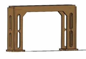 00 Gauge Railway Bridge Supports - Picture 1 of 8