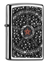 USA Teufel Luzifer Satan Diabolo Devil Pentagram Dollar Schädel Skull Münze 1881